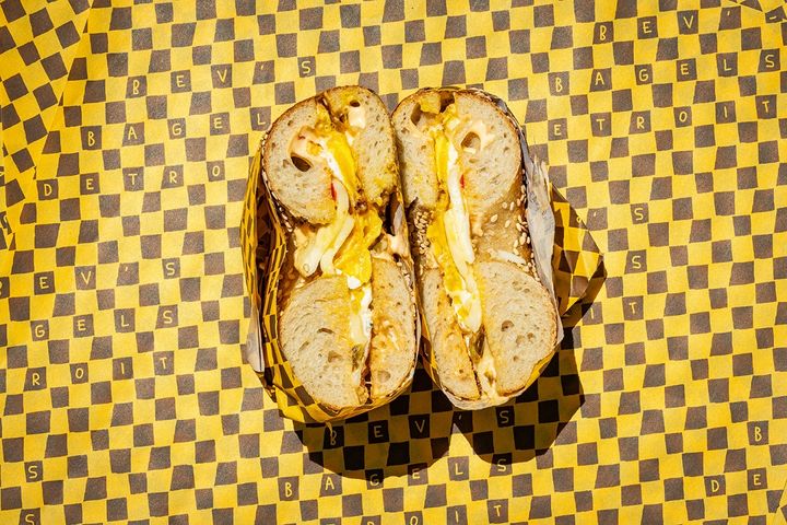 Bev’s Bagels over my egg body sandwich