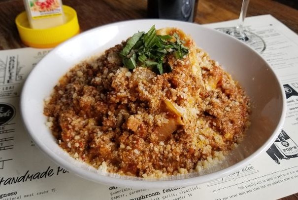 Bolognese at Pop’s for Italian